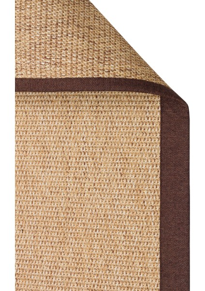 Ventura Vnt 2702 Gold Brd Brown Mix Hav Vermeyen Kolay Temizlenebilir Bordürlü Sisal Halı