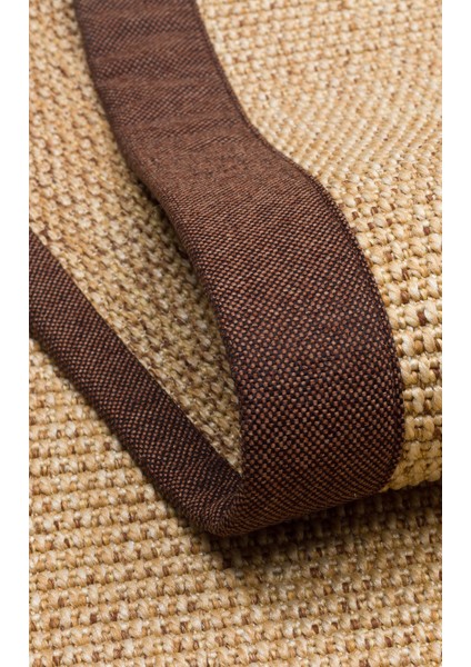 Ventura Vnt 2702 Gold Brd Brown Mix Hav Vermeyen Kolay Temizlenebilir Bordürlü Sisal Halı