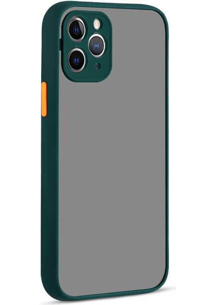 Apple iPhone 12 Pro Max Kılıf Tuva Hux Kapak-Koyu Yeşil