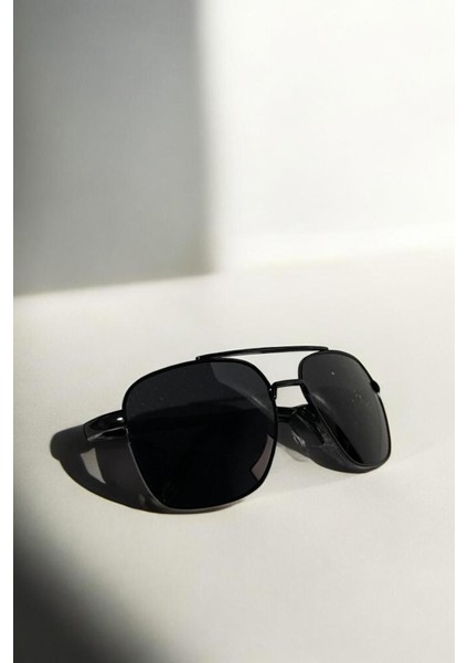 UV400 Korumalı Polarize Siyah Titanyum Metal Kadın Erkek Unisex Blue Block Güneş Gözlüğü modelleri