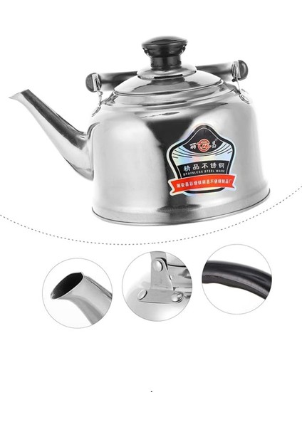 Şık 4 L Alüminyum Çaydanlık, Gümüş Renk, İran ve Irak tarzı tasarım modelleri