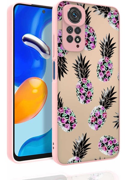 Xiaomi Redmi Note 11 Global Kılıf Desenli Kamera Korumalı Parlak Tuva Nora Kapak-No1