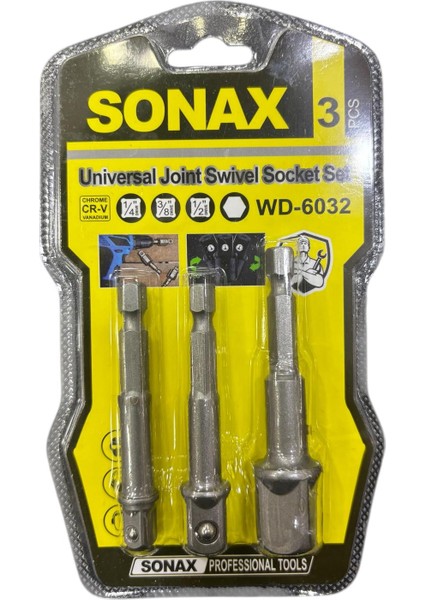 Hex Lokma Adaptör Seti 3lü