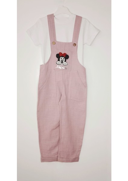 Kız Çocuk Keten Salopet