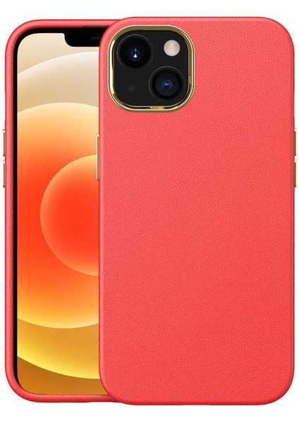 Apple iPhone 13 Mini Kılıf Tuva Natura Kapak-Kırmızı