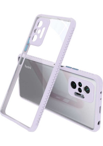 Xiaomi Redmi Note 10 Pro Kılıf ​​tuva Kaff Kapak-Mor