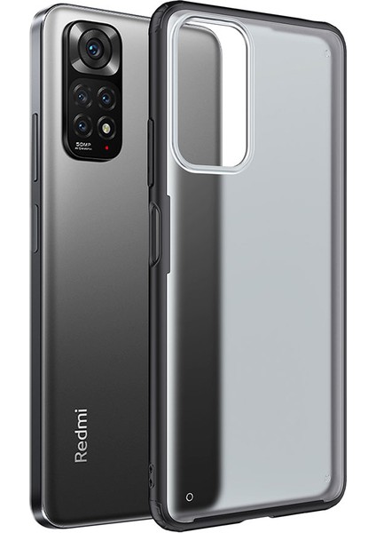 Xiaomi Redmi Note 11 Global Kılıf Tuva Volks Kapak-Siyah