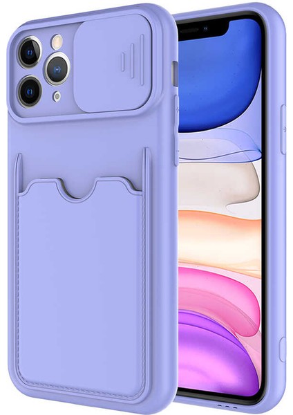 Apple iPhone 11 Pro Max Kılıf ​tuva Kartix Kapak-Lila