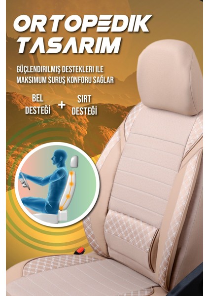 Honda Civic Fc5 (2016-2021) Uyumlu Tam Set Oto Koltuk Kılıfı Mars Serisi .7 fırsatları