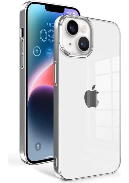 Apple iPhone 14 Plus Kılıf Tuva Sun Kapak-Gümüş