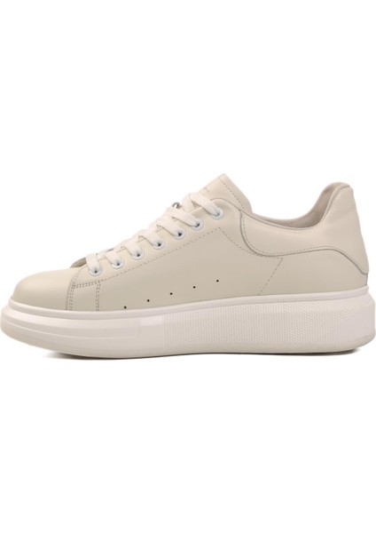 Hakiki Deri Erkek Beyaz Sneaker Marcomen 152-21028 M fiyatları