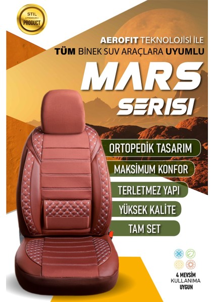 Toyota Corolla Hibrit (2019-2023) Uyumlu Tam Set Oto Koltuk Kılıfı Mars Serisi .6