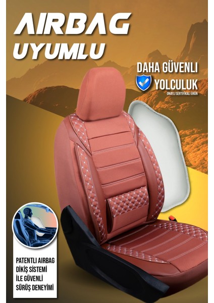Toyota Corolla Hibrit (2019-2023) Uyumlu Tam Set Oto Koltuk Kılıfı Mars Serisi .6