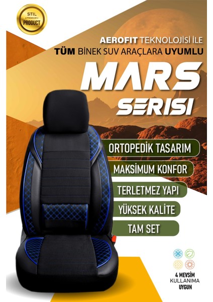 Renault Megane 4 (2016-2022) Uyumlu Tam Set Oto Koltuk Kılıfı Mars Serisi .5