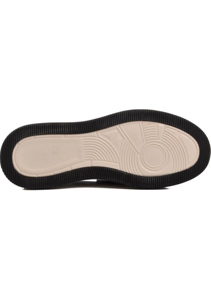 Siyah-Beyaz Deri Erkek Sneaker 152-21108 M indirimleri