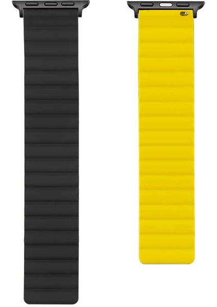 ​​​Watch 7 41MM Uyumlu Krd-52 Kordon - Siyah-Sarı