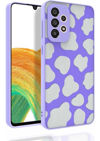 Samsung Galaxy A33 5g Kılıf Desenli Kamera Korumalı Parlak Uzrm Nora Kapak-No6