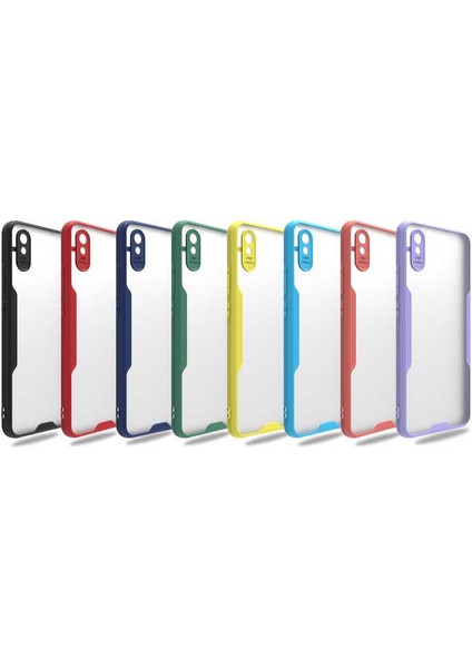 Xiaomi Redmi 9A Kılıf Uzrm Parfe Kapak-Mor