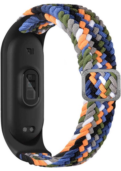 Xiaomi Mi Band 3 Uyumlu Krd-49 Örgü Kordon - Denim