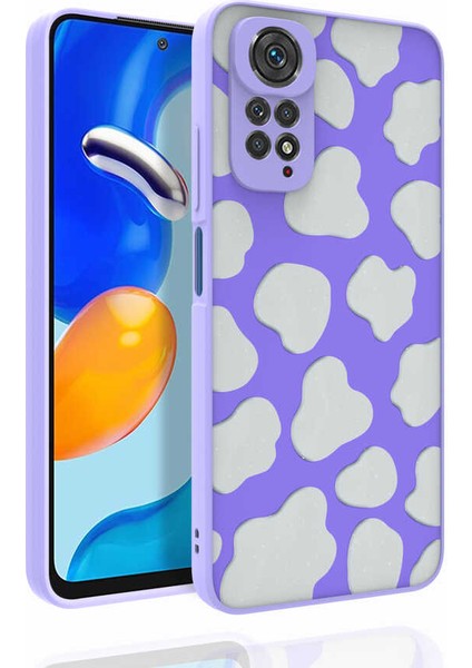 Xiaomi Redmi Note 11 Global Kılıf Desenli Kamera Korumalı Parlak Tuva Nora Kapak-No6