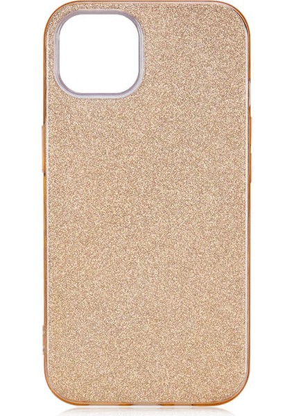 Apple iPhone 13 Mini Kılıf Tuva Shining Silikon-Gold