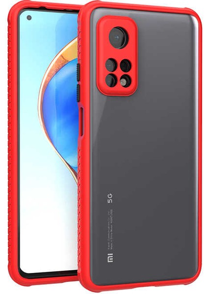 Xiaomi Mi 10T 5g Kılıf ​​uzrm Kaff Kapak-Kırmızı