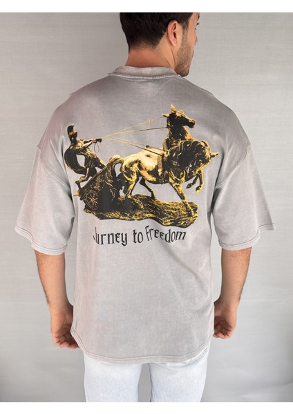 Gladyatör Yıkamalı T-Shirt