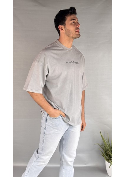 Gladyatör Yıkamalı T-Shirt