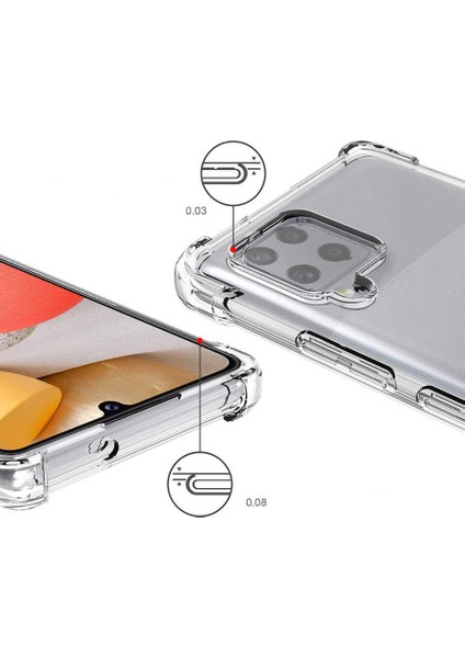 Samsung Galaxy M12 Kılıf Uzrm Nitro Anti Shock Silikon-Renksiz indirimleri