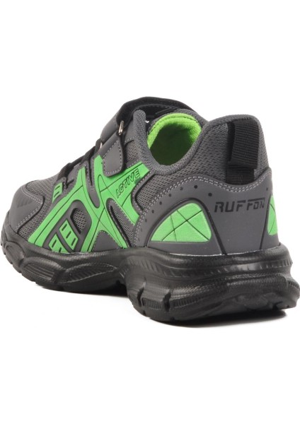 Füme-Yeşil Hafif Esnek Çocuk Spor Ayakkabı Ruffon 2351 F fırsatları