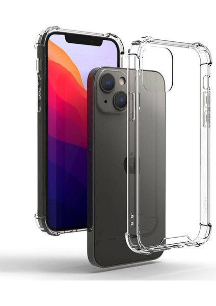 Apple iPhone 15 Plus Kılıf Tuva Nitro Anti Shock Silikon-Renksiz