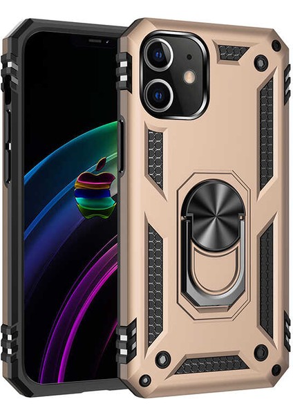 Apple iPhone 12 Mini Uyumlu Tuva Kapak-Gold