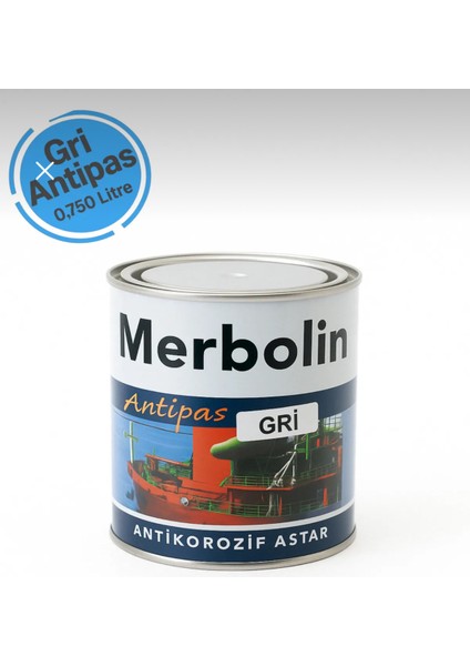 Pas Önleyici Metal Astarı Gri 0.75 Litre