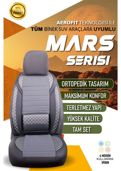 Opel Insıgnıa (2009-2016) Uyumlu Tam Set Oto Koltuk Kılıfı Mars Serisi .1