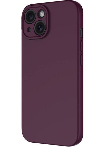 Apple iPhone 15 Plus Kılıf Tuva Mara Laaakan Kapak-Lila
