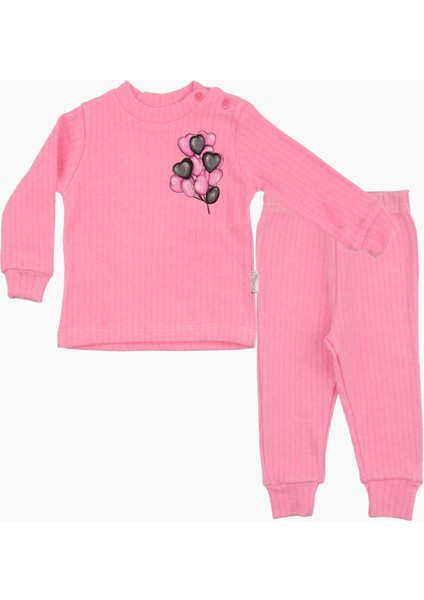 Balon Baskılı Ikili Bebek Takımı