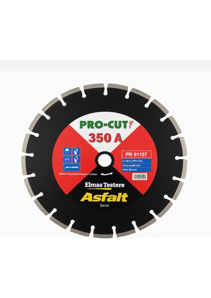 Pr 51157 350A Asfalt Kesme Elmas Testere 350 mm fiyatları