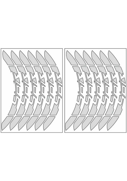 Reflektör Beyaz Yamaha Ybr Uyumlu Büyük 1 Set Jant Şeridi