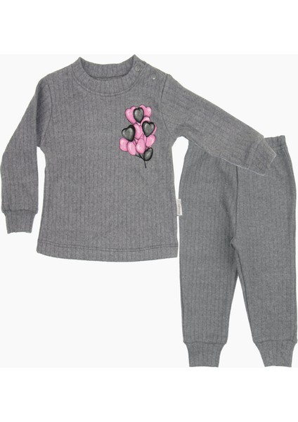 Balon Baskılı Ikili Bebek Takımı