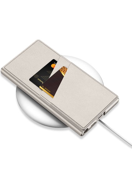 Galaxy S24 Ultra Kılıf Kamera Korumalı Suni Deri Tasarım Uzrm Droga Standlı Kartlıklı Kapaklı Kılıf- indirimleri