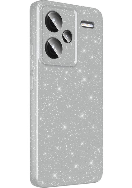 Xiaomi Redmi Note 13 Pro Plus 5g Kılıf Kamera Korumalı Simli Lüks Uzrm Koton Kapak - Lila indirimleri