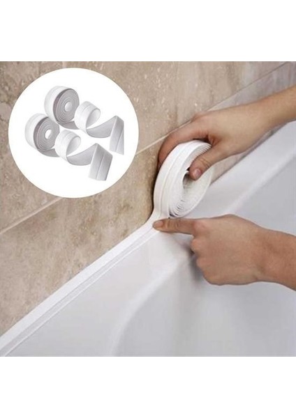 Buffer® Su Sızdırmaz Banyo Mutfak Lavabo Küvet Izolasyon Şerit Bant