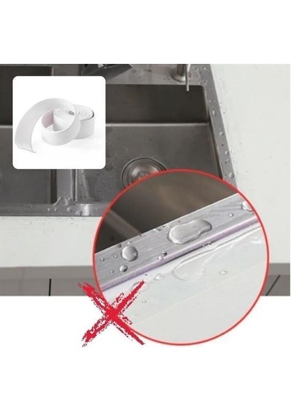 Buffer® Su Sızdırmaz Banyo Mutfak Lavabo Küvet Izolasyon Şerit Bant