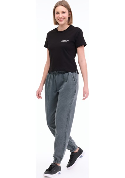 WL ANNA 11 5FX Siyah Kadın Kısa Kol T-Shirt modelleri