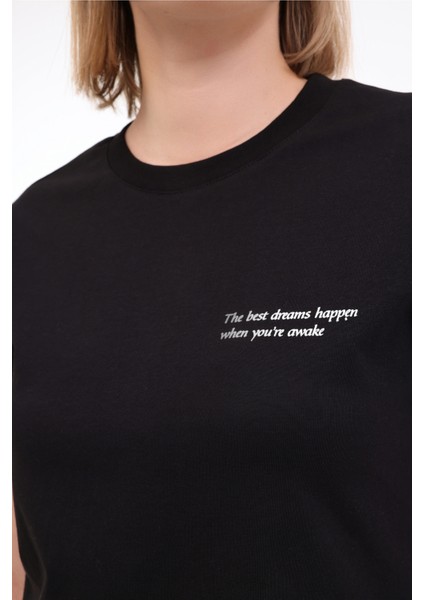 WL ANNA 11 5FX Siyah Kadın Kısa Kol T-Shirt fırsatları