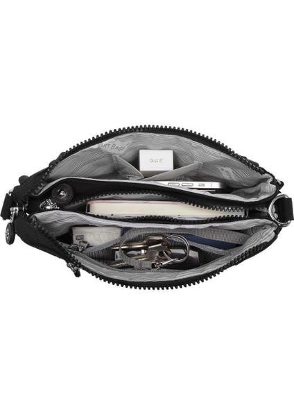 Metalik Kumaş Minik Boy Smart Bags Postacı Kadın Çantası 1147