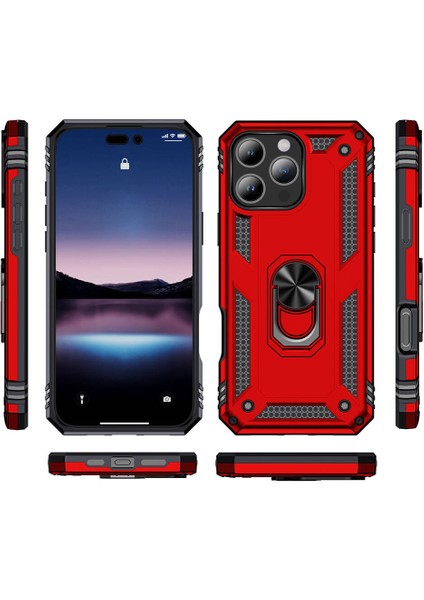 Apple iPhone 16 Pro Max Kılıf Tuva Kapak-Siyah