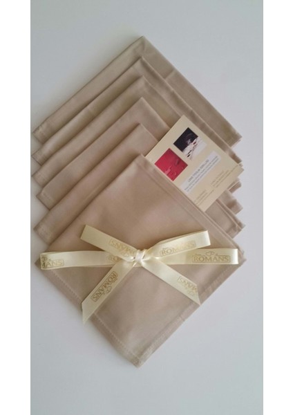 Kahverengi Sütlü Kahve Mutfak Peçetesi 40x40 cm, 6'lı, şık ve kullanışlı ev aksesuarı fiyatları