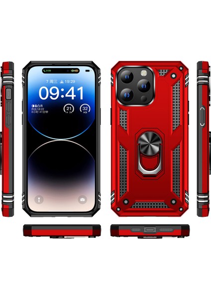 Apple iPhone 15 Pro Max Kılıf Tuva Kapak-Siyah