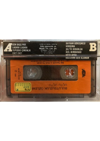 Kaset Bulutsuzluk Özlemi ‎– Uçtu Uçtu.. 1989 Baskı Kaset